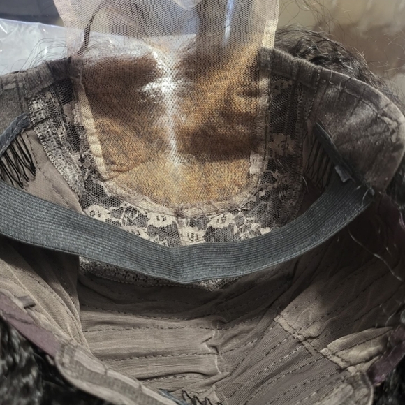 Kinky straight closure human hair wig 4x4 closure. - Picture 4 of 4